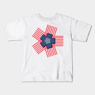 Modern American flag inspired by pop culture Kids T-Shirt